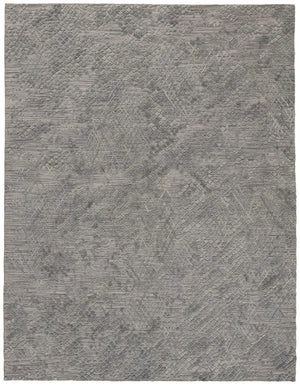 HomeRoots 5' Gray Abstract Hand-Woven Area Rug - Unique Artisan Craftsmanship for Modern Décor and Comfort 5' X 8' 513563