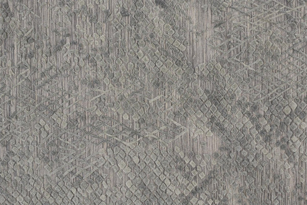 HomeRoots 5' Gray Abstract Hand-Woven Area Rug - Unique Artisan Craftsmanship for Modern Décor and Comfort 5' X 8' 513563