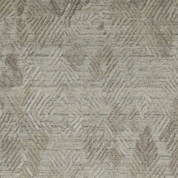 HomeRoots 4' Taupe and Gray Abstract Hand Woven Area Rug - Artisan Crafted for Comfort and Style in Any Room 10' Runner 513576