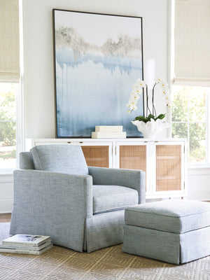 Lexington Barclay Butera Beach Club Ottoman - Elegant Upholstered Seating With Ultra Down Cushion, Tailored For Style And Comfort   5135-44-40