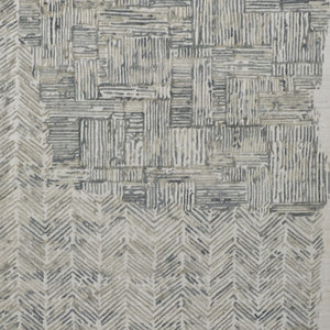 HomeRoots 4' Hand-Woven Blue and Ivory Abstract Area Rug for Modern Coastal Living - Unique Artisan Design 10' X 14' 513602