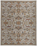 Homeroots 4' X 6' Gray And Gold Wool Floral Tufted Handmade Stain Resistant Area Rug Gray,Gold Wool 513649