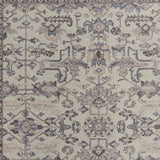 Homeroots 9' X 12' Ivory And Gray Wool Floral Tufted Handmade Stain Resistant Area Rug Ivory,Gray Wool 513658