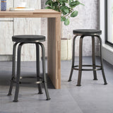 Christopher Knight Home® - Noble House - Skyla Modern Industrial Swiveling Counter Stool (Set of 2)