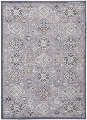 HomeRoots 12' Gray Charcoal and Orange Floral Area Rug – Durable, Stain-Resistant Design for Modern Living Spaces 12' X 15' 513713