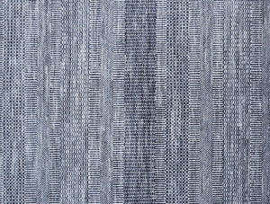 HomeRoots 8' Hand-Knotted Wool Area Rug in Striking Blue and Gray Stripes – Timeless Elegance for Any Room 12' X 15' 513856