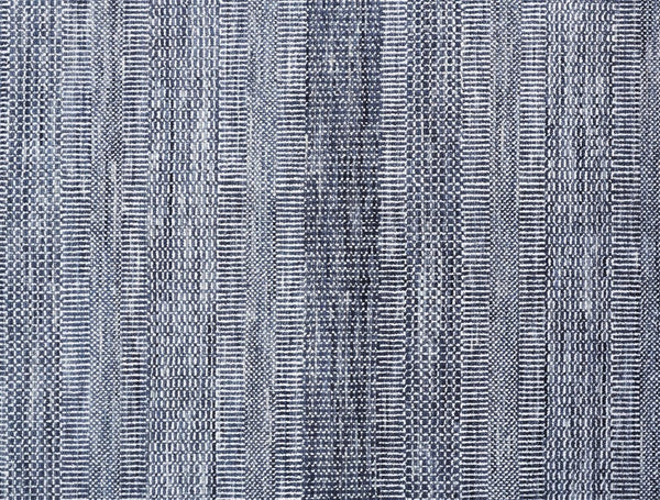 HomeRoots 8' Hand-Knotted Wool Area Rug in Striking Blue and Gray Stripes – Timeless Elegance for Any Room 12' X 15' 513856