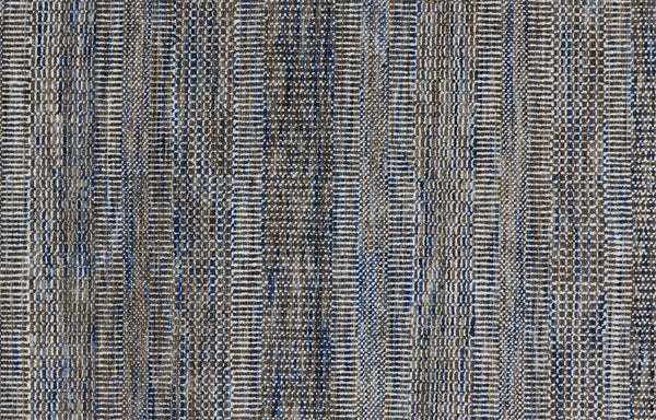HomeRoots 8' Luxurious Hand-Knotted Wool Shag Area Rug with Timeless Gray, Ivory, and Brown Stripes for Cozy Living 10' Runner 513872