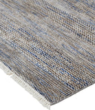 Homeroots 5' X 8' Gray Wool Striped Hand Knotted Area Rug Gray Wool 513878