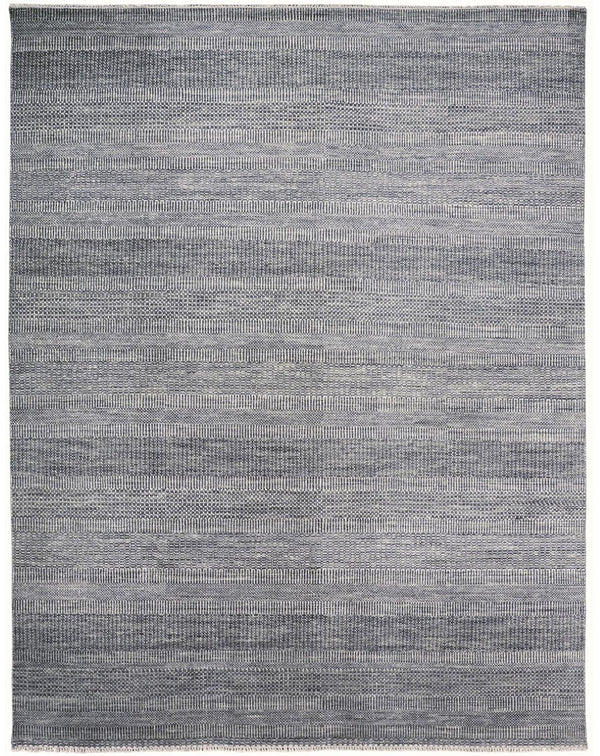 HomeRoots 5' Luxurious Hand-Knotted Wool Shag Area Rug in Silver and Brown – Perfect for Cozy Living Spaces 10' x 13' 513881