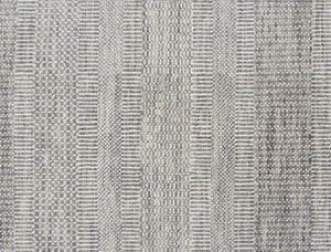 HomeRoots 5' Luxurious Hand-Knotted Wool Shag Area Rug in Silver and Brown – Perfect for Cozy Living Spaces 10' x 13' 513881