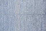 Homeroots 5' X 8' Blue And Silver Wool Striped Hand Knotted Area Rug Blue,Silver Wool 513884