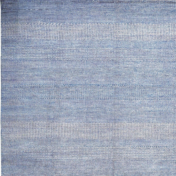 HomeRoots 5' Luxurious Hand-Knotted Wool Shag Area Rug in Silver and Brown – Perfect for Cozy Living Spaces 5' X 8' 513884