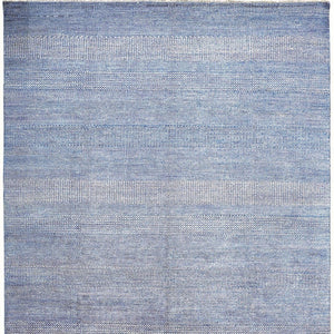 HomeRoots 5' Luxurious Hand-Knotted Wool Shag Area Rug in Silver and Brown – Perfect for Cozy Living Spaces 5' X 8' 513884
