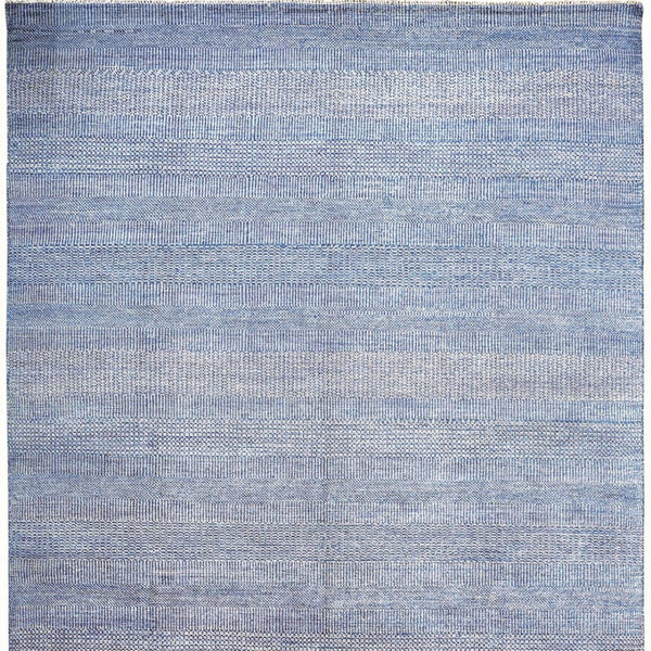 HomeRoots 5' Luxurious Hand-Knotted Wool Shag Area Rug in Silver and Brown – Perfect for Cozy Living Spaces 5' X 8' 513884