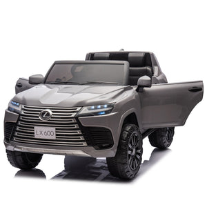 English Elm Licensed Lexus Lx600 24v Two Seater Kids Ride on Suv with Remote and Suspension Gray W1578P339058
