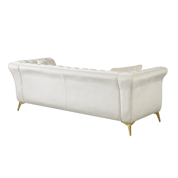 English Elm 102 Inch Linen Modular Sectional Sofa with Hidden Storage and Cloud Cushion Comfort Beige W1099S00172