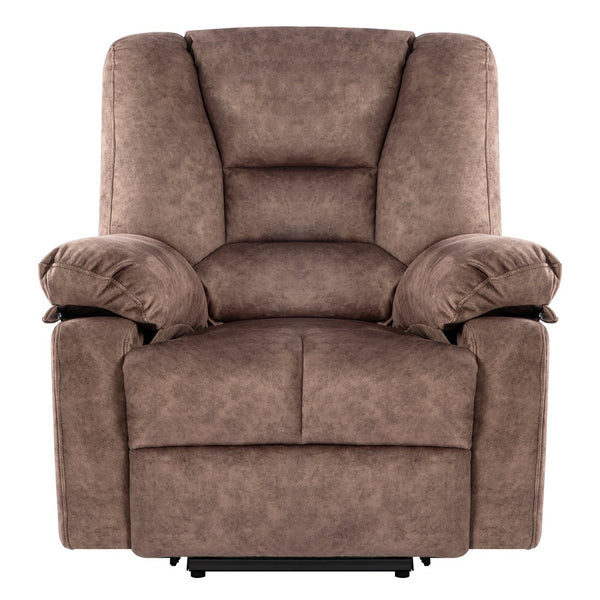 English Elm Power Lift Recliner with Massage & Heat, 8-Point Therapy, Timer & Easy Power Lift Assistance Brown W1403P177447