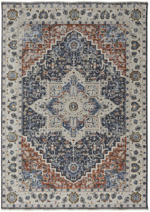 HomeRoots 12' Elegant Ivory and Charcoal Oriental Area Rug with Fringed Tassels for Timeless Décor 12' X 15' 514004