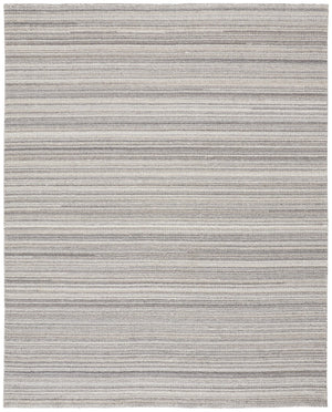 HomeRoots 5' Hand-Woven Wool Area Rug in Taupe & Gray – Elegant, Durable, and Perfect for Any Living Space 5' X 8' 514045