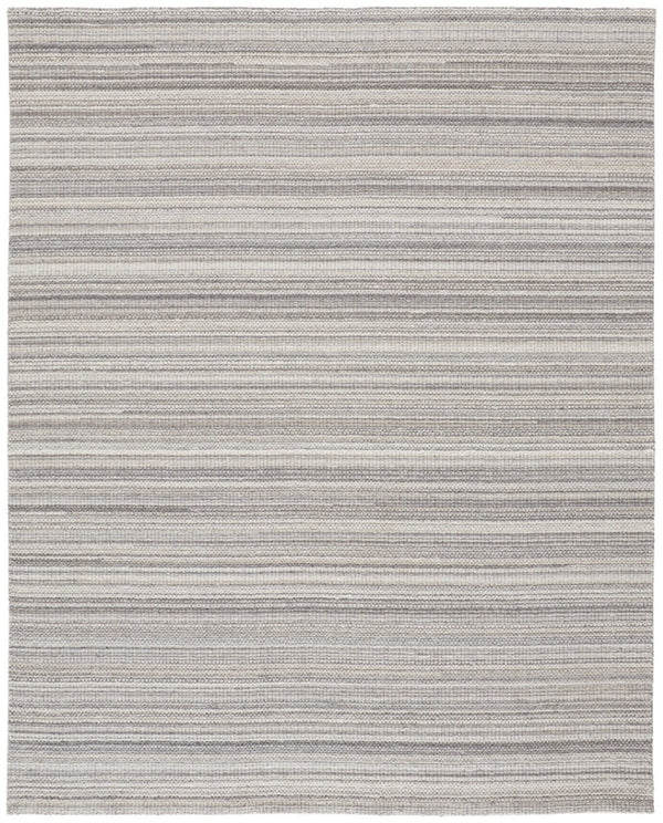 HomeRoots 5' Hand-Woven Wool Area Rug in Taupe & Gray – Elegant, Durable, and Perfect for Any Living Space 5' X 8' 514045