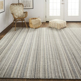 Homeroots 8' X 10' Gray And Taupe Wool Hand Woven Stain Resistant Area Rug Gray,Taupe Wool 514046