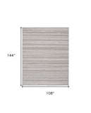 Homeroots 9' X 12' Gray And Taupe Wool Hand Woven Stain Resistant Area Rug Gray,Taupe Wool 514047