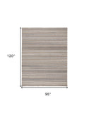 Homeroots 8' X 10' Brown And Taupe Wool Hand Woven Stain Resistant Area Rug Brown,Taupe Wool 514052