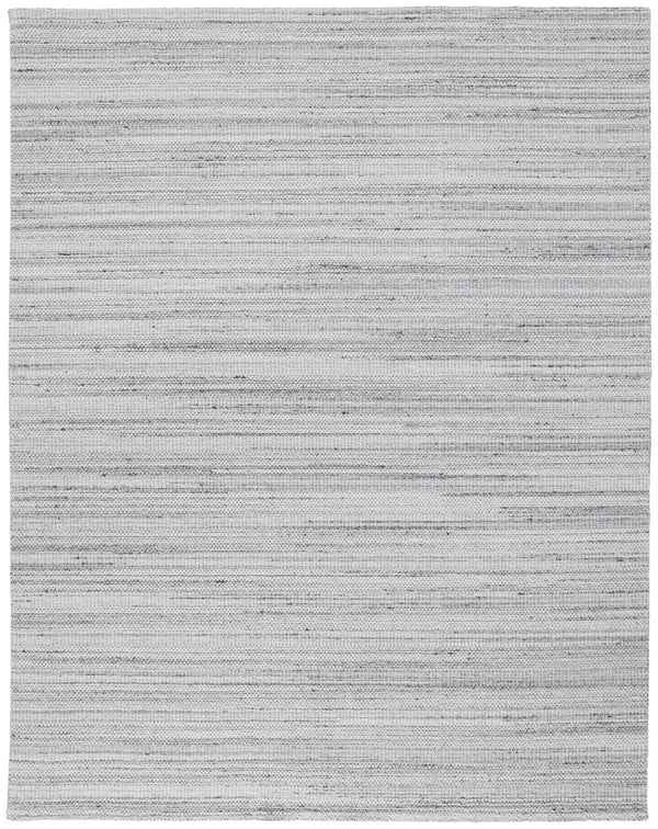 Homeroots 2' X 3' Silver Wool Hand Woven Stain Resistant Area Rug Silver Wool 514067