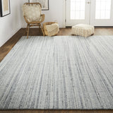 Homeroots 2' X 3' Silver Wool Hand Woven Stain Resistant Area Rug Silver Wool 514067