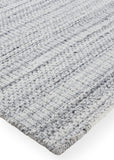 Homeroots 2' X 3' Silver Wool Hand Woven Stain Resistant Area Rug Silver Wool 514067