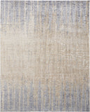 Homeroots 4' X 6' Tan Brown And Blue Abstract Power Loom Distressed Area Rug  Polyester 514185