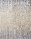 Homeroots 5' X 8' Tan Brown And Blue Abstract Power Loom Distressed Area Rug  Polyester 514186