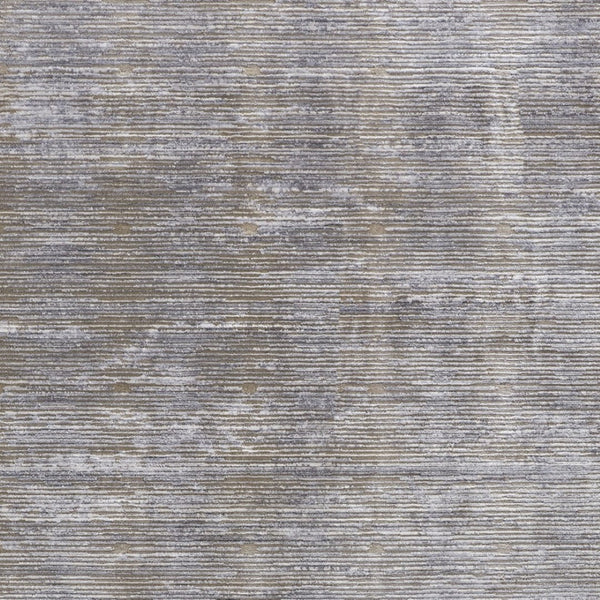 HomeRoots 4' Modern Abstract Area Rug in Taupe, Silver, and Tan - Durable Power Loomed Design for Any Space 4' X 6' 514194