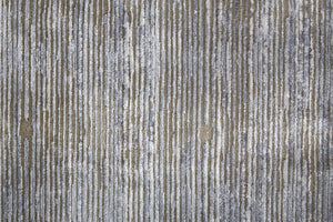 HomeRoots 4' Modern Abstract Area Rug in Taupe, Silver, and Tan - Durable Power Loomed Design for Any Space 12' Runner 514200