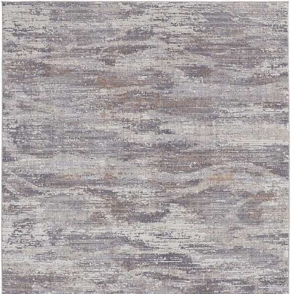 Homeroots 12' X 15' Taupe Tan And Orange Abstract Power Loom Distressed Area Rug Taupe,Tan,Orange Polyester 514221