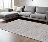 Area Rugs - Stylish Taupe & Ivory Plaid Power Loom Rug, Stain Resistant for Kids & Pets