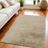 Homeroots 5' X 7' Tan Shag Area Rug Tan Polyester 514251