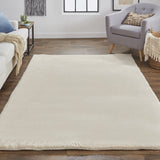 Homeroots 5' X 7' Tan Shag Area Rug Tan Polyester 514251