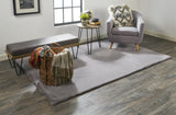 Homeroots 3' X 5' Gray Shag Non Skid Area Rug Taupe,Gray Polyester 514260