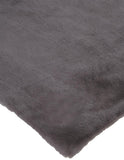 Homeroots 3' X 5' Gray Shag Non Skid Area Rug Taupe,Gray Polyester 514260