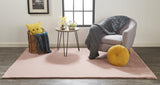 Homeroots 4' X 6' Pink Shag Area Rug Pink Polyester 514262