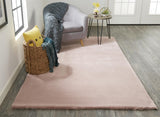 Homeroots 4' X 6' Pink Shag Area Rug Pink Polyester 514262