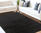 Homeroots 5' X 7' Taupe And Black Shag Area Rug Taupe,Black Polyester 514269