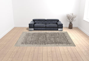 Homeroots 10' X 14' Tan And Brown Wool Plaid Tufted Handmade Stain Resistant Area Rug Tan,Brown Wool 514320