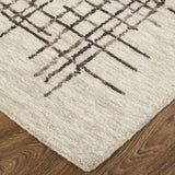 Homeroots 10' X 14' Tan And Brown Wool Plaid Tufted Handmade Stain Resistant Area Rug Tan,Brown Wool 514320