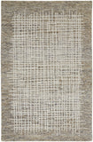 Homeroots 8' X 10' Tan And Ivory Wool Plaid Hand Tufted Area Rug Tan,Ivory Wool 514332