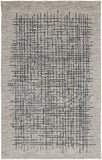 Homeroots 4' X 6' Gray Black And Tan Wool Crosshatch Hand Tufted Area Rug Gray,Black,Tan Wool 514337