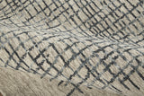 Homeroots 10' X 14' Gray Black And Tan Wool Plaid Tufted Handmade Stain Resistant Area Rug Gray,Black,Tan Wool 514341