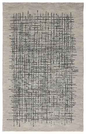 Homeroots 12' X 15' Gray Black And Tan Wool Plaid Tufted Handmade Area Rug Gray,Black,Tan Wool 514342